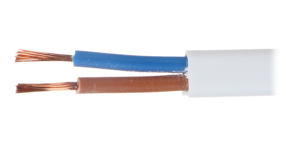 6mm2 Twin 2 Core Flat Wire Kabel Listrik Bahan Tembaga Tahan Api