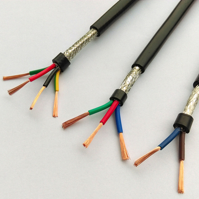 Kabel Kontrol Sinyal Antiwear Multicore, Kawat Tembaga Fleksibel Berisolasi PVC Tidak Beracun