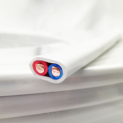 kualitas  Flameproof Twin Core Flat Wire Electrical Cable Alkali Resistant pabrik